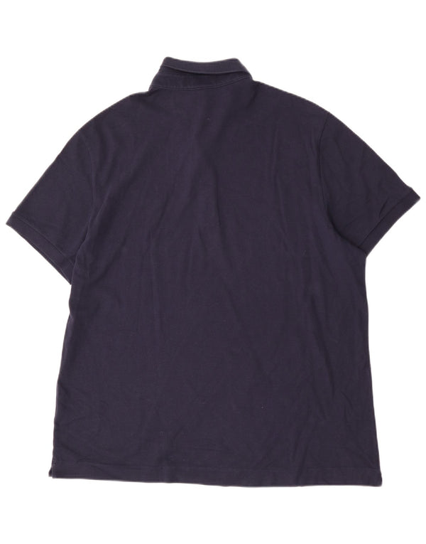 Tricou polo Lacoste pentru bărbați, cu formă regulată, mărimea 7 2XL, bumbac bleumarin