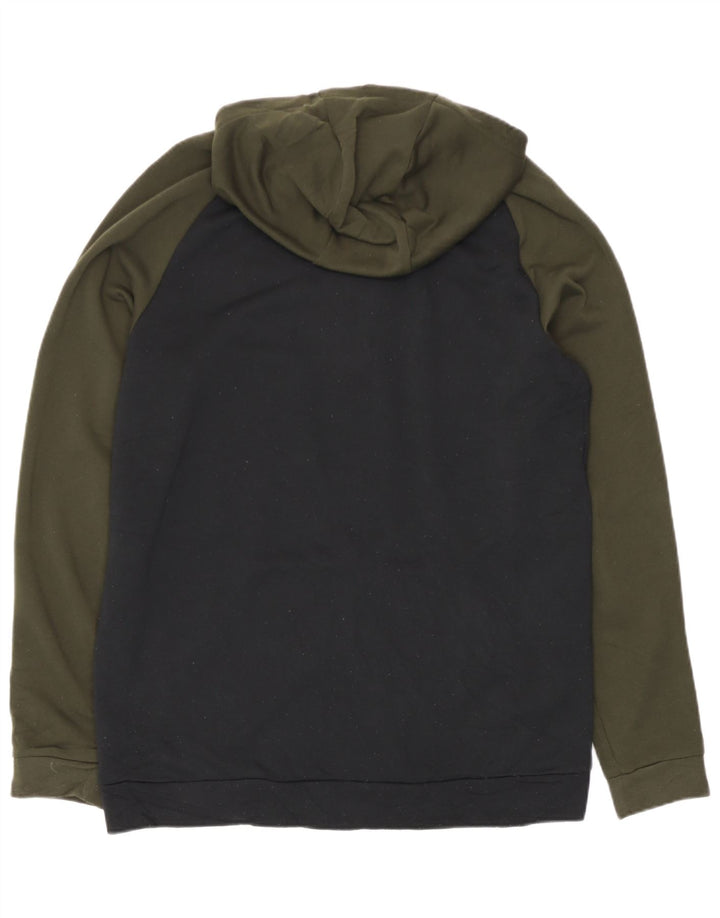 Pulover Nike pentru bărbați, cu fermoar, cu glugă, mare, negru, poliester