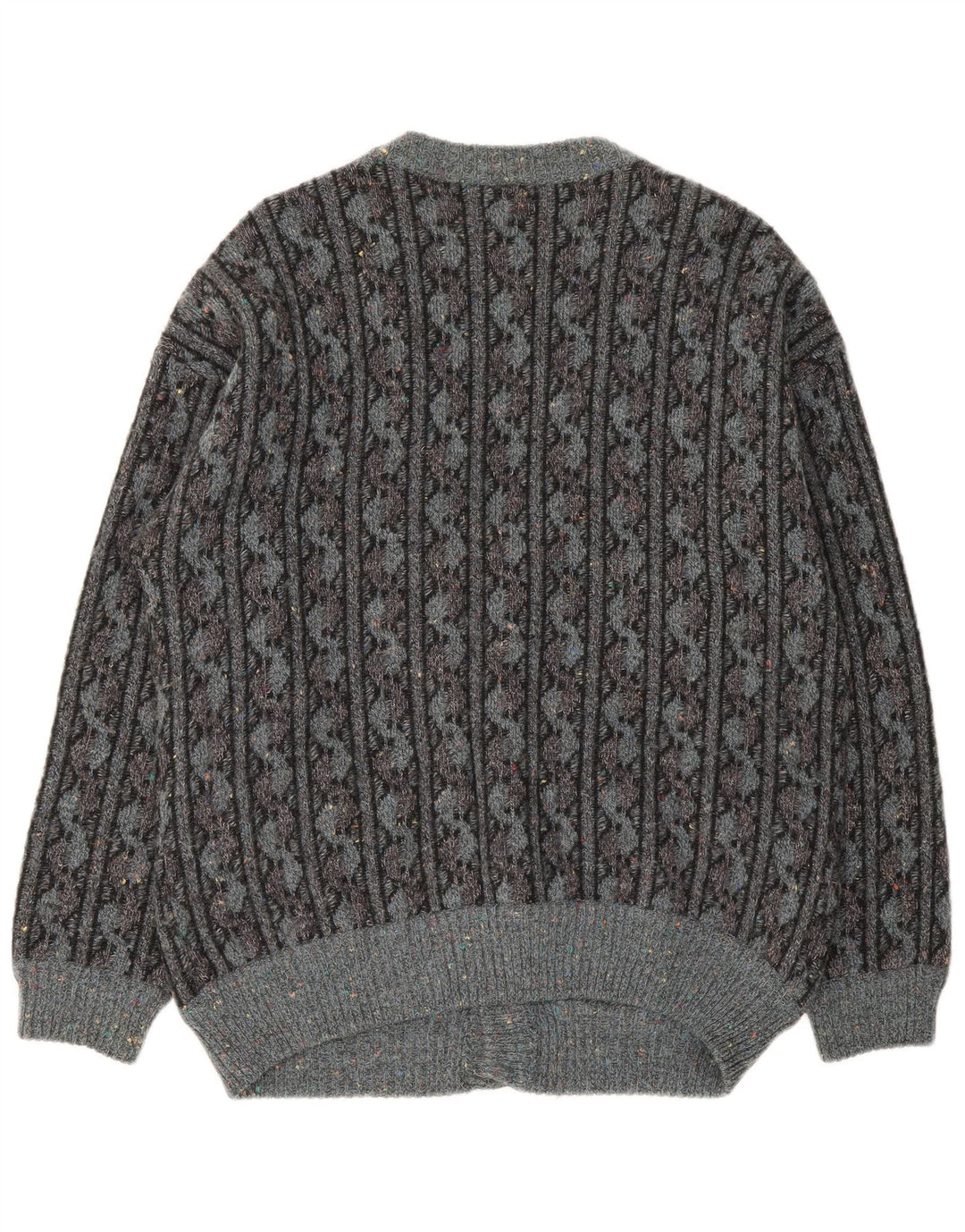 Pulover cardigan pentru bărbați Ranger IT 52 Lână geometrică, gri mare