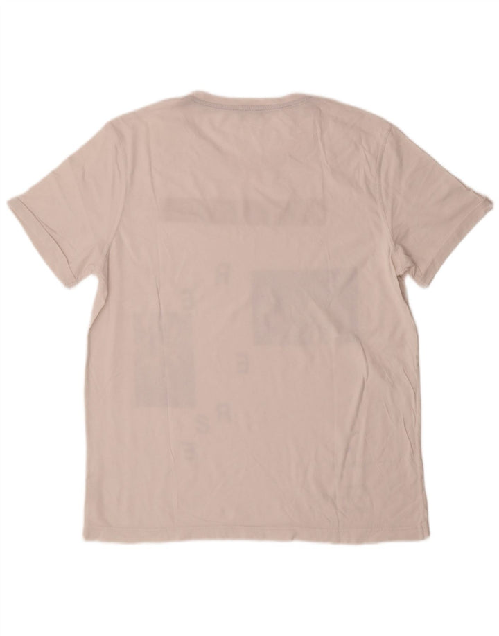 Tricou grafic Benetton pentru bărbați Top Mediu Alb