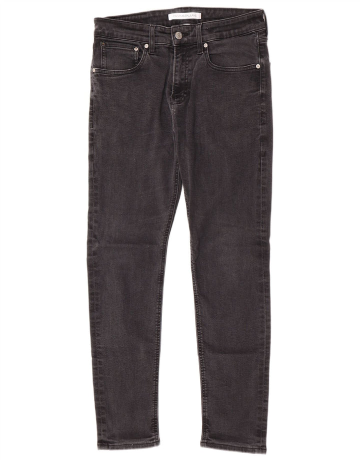 Blugi slim pentru bărbați Calvin Klein W32 L27 bumbac gri