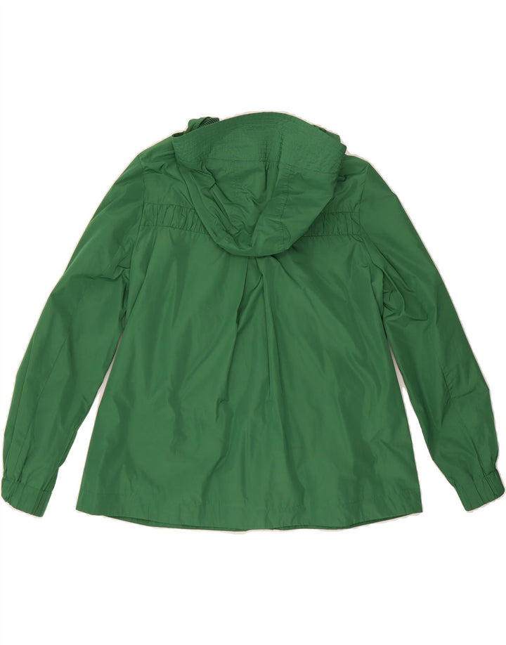 ESPRIT Womens Hooded Windbreaker Jacket UK 14 Medium Green Polyester Vintage Esprit and Second-Hand Esprit from Messina Hembry 