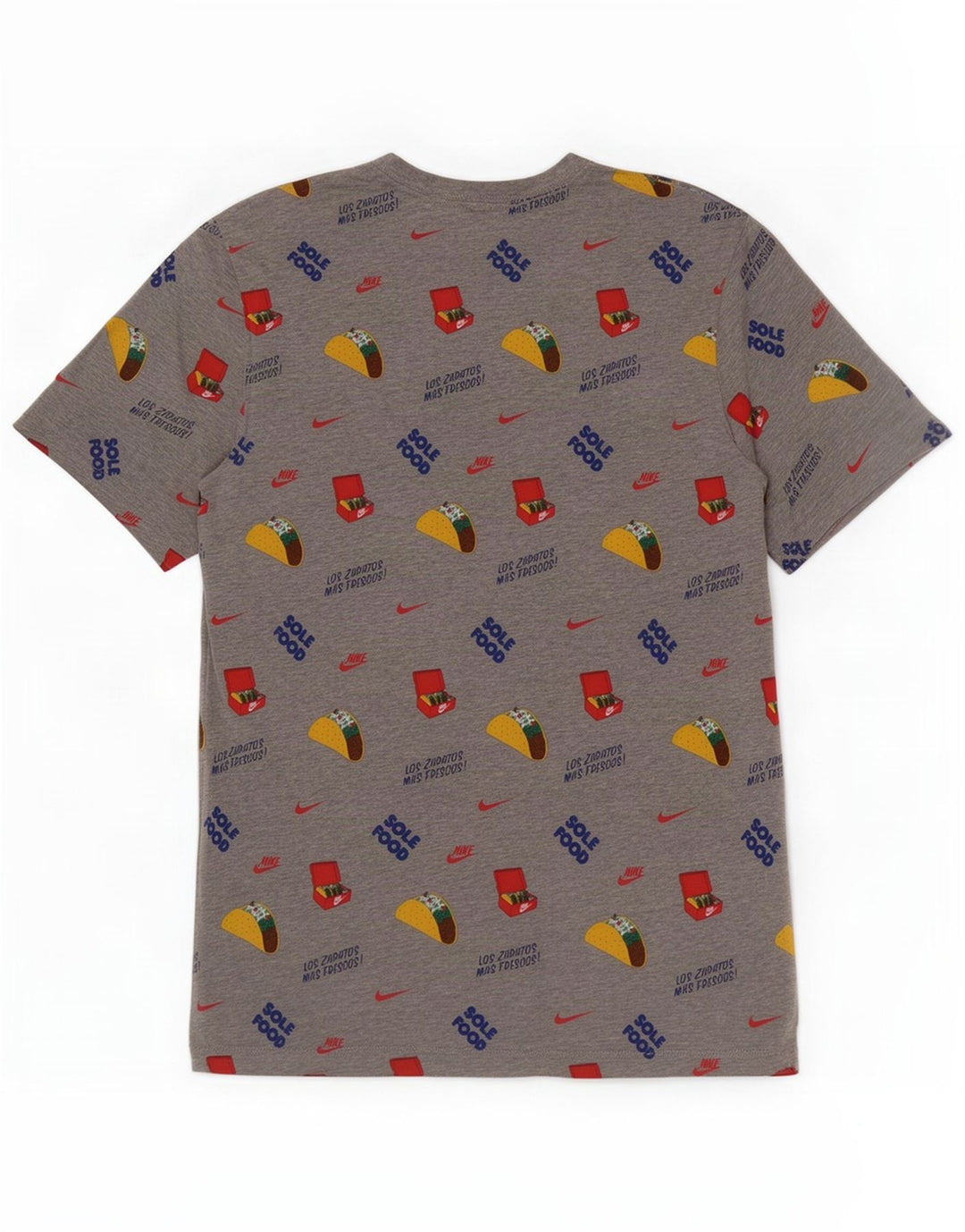 Tricou grafic Nike pentru bărbați Top din bumbac gri mediu