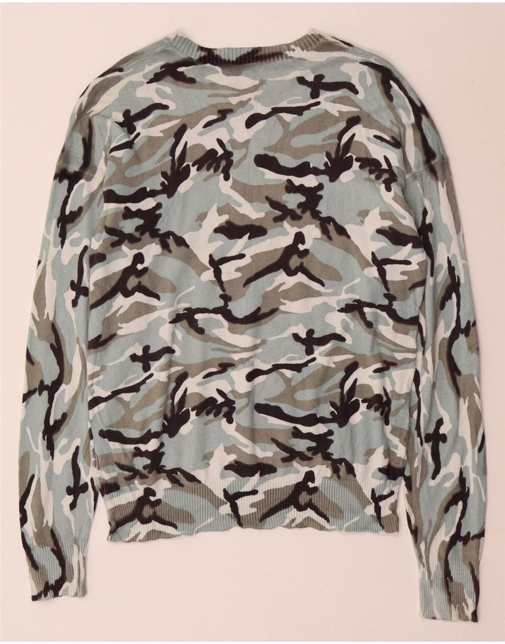 CALVIN KLEIN JEANS Pulover pentru femei cu gât de barcă UK 14 Medium Blue