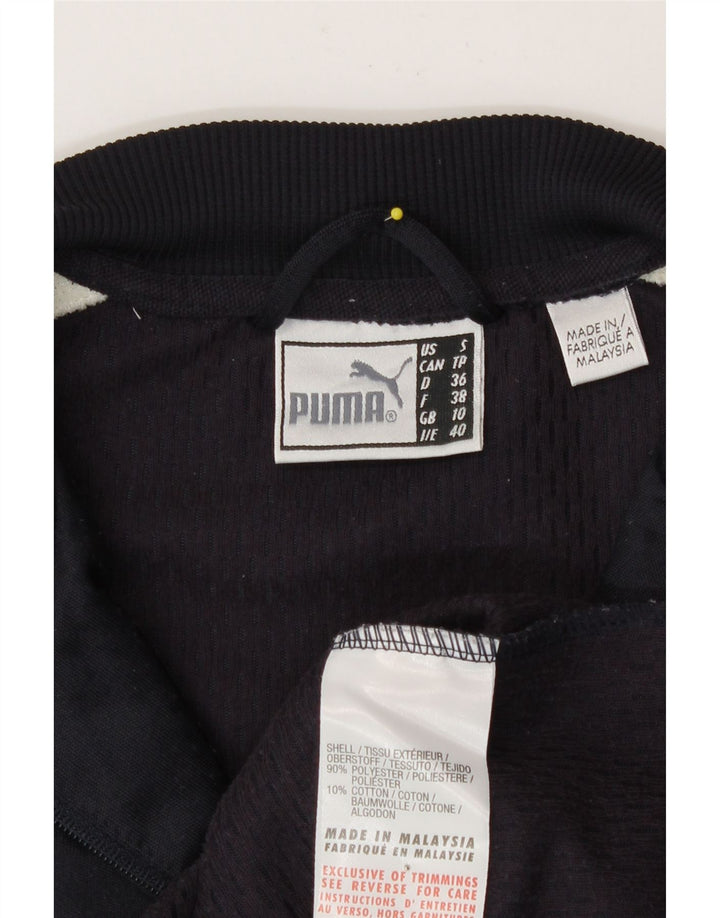 Jachetă de top pentru trening Puma pentru femei UK 10 Small Bleumarin Colorblock