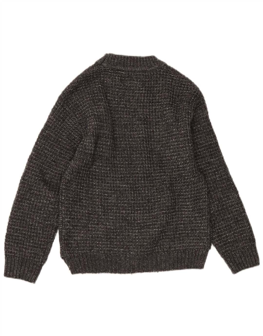 ZARA Boys Turtle Neck Jumper Sweater 8-9 Years Grey Flecked Polyester