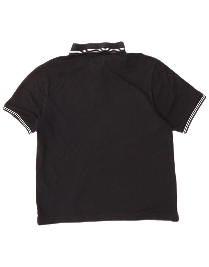Tricou polo pentru bărbați Champion Easy Fit, bumbac negru mediu