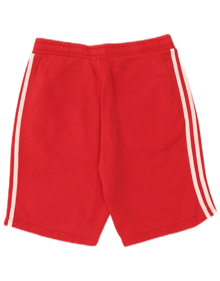 Pantaloni scurți sport adidas pentru bărbați, bumbac roșu mic