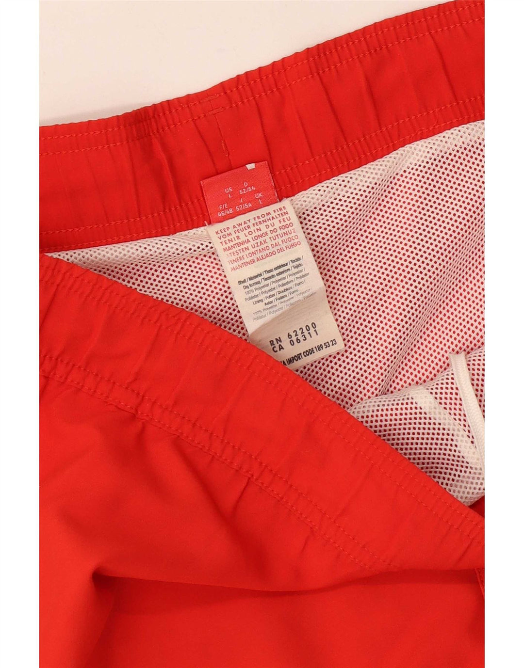 Pantaloni scurți de înot grafic pentru bărbați Puma, mari, portocalii, poliester color bloc