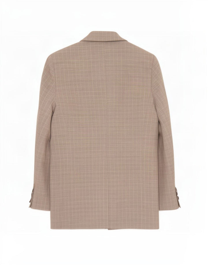 Topshop Jachetă Blazer Dublu Breasted pentru femei UK 12 Medium Gri Dunge