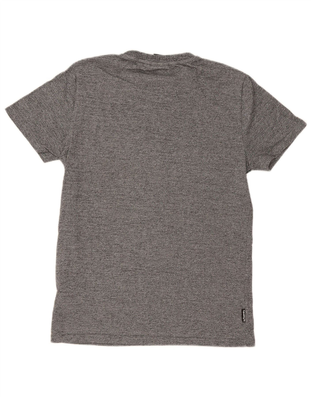 Tricou cu grafică obișnuită Superdry pentru bărbați Top din bumbac cu pete gri mediu