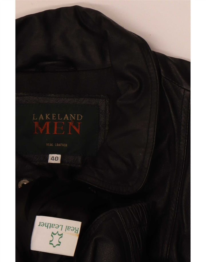 Jachetă din piele pentru bărbați Lakeland UK 40 Large Black