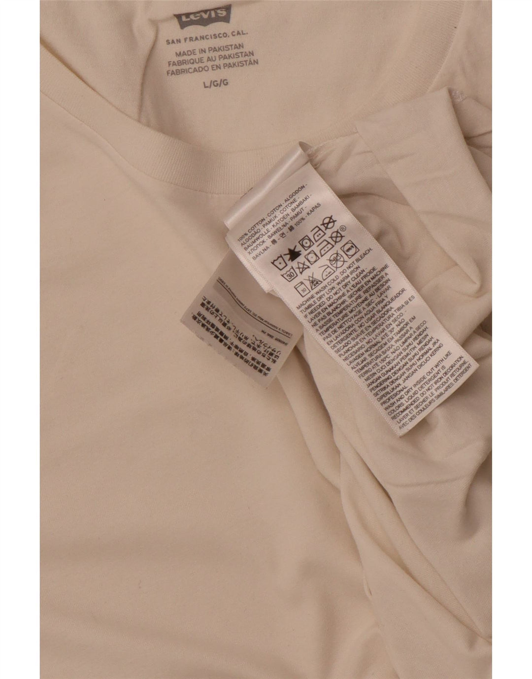 Tricou pentru bărbați Levi's Top mare din bumbac alb