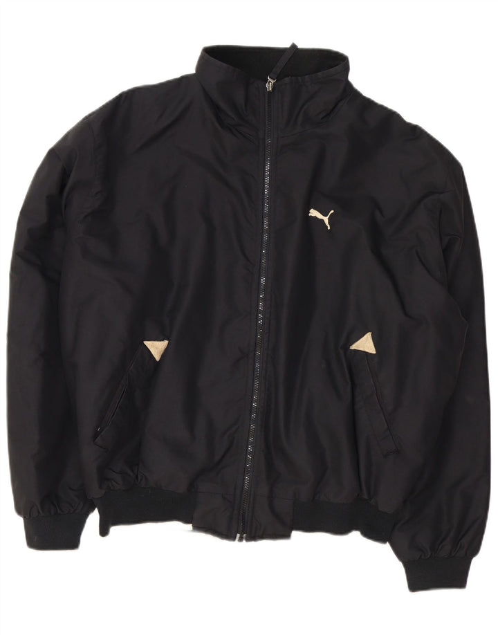 Jachetă Bomber pentru bărbați Puma, cu ajustare largi, UK 38 Medium Black