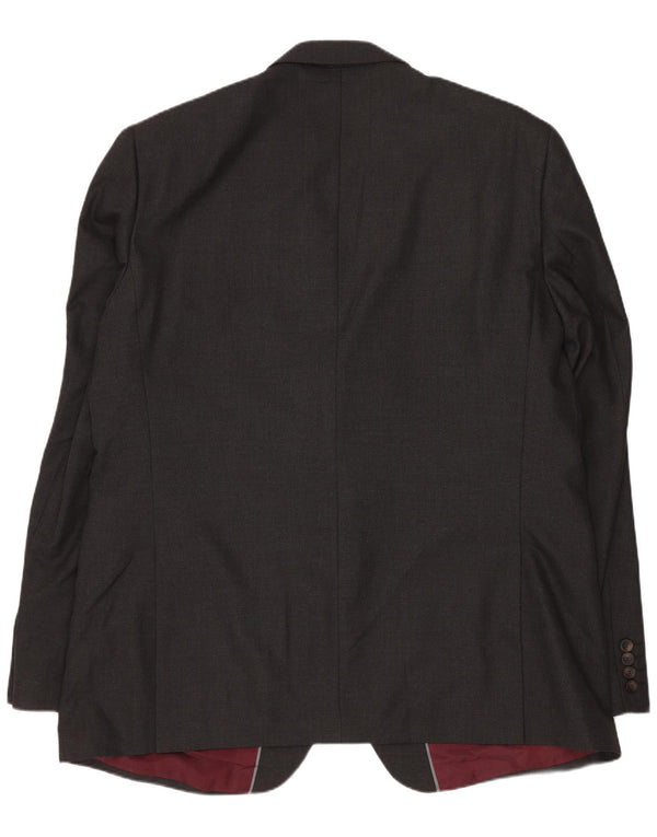 Marks & Spencer jachetă pentru bărbați cu 2 nasturi, UK 46 XL, poliester gri