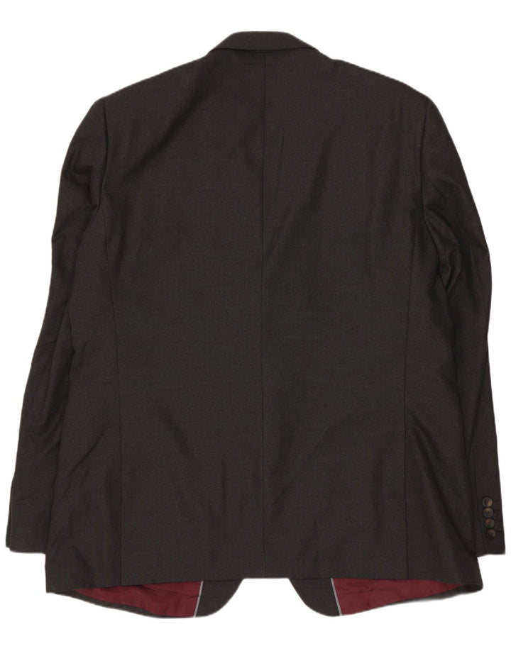 Marks & Spencer jachetă pentru bărbați cu 2 nasturi, UK 46 XL, poliester gri
