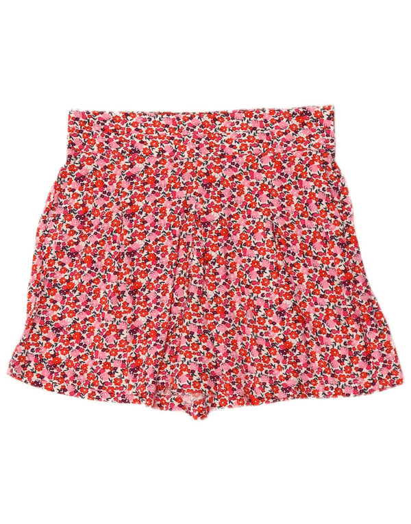 Marks & Spencer Pantaloni scurți pentru femei cu talie înaltă UK 10 Small W32 Pink Floral