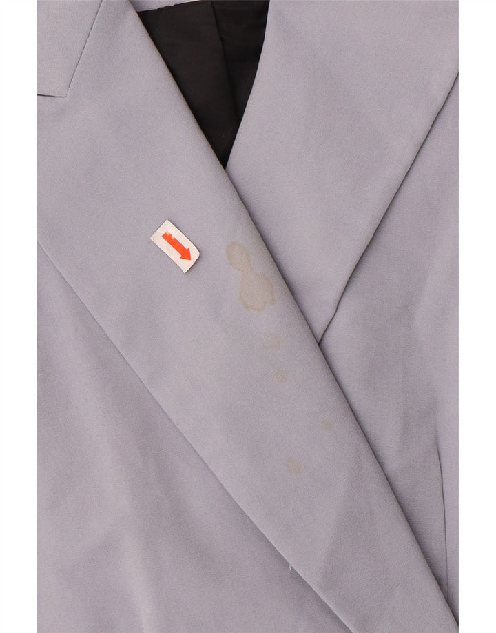 Blazer pentru femei Zara cu 1 nasture EU 46 2XL Poliester violet