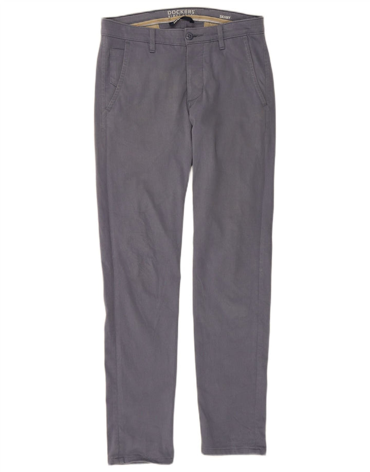 DOCKERS Pantaloni chino skinny pentru bărbați W29 L32 Bumbac albastru