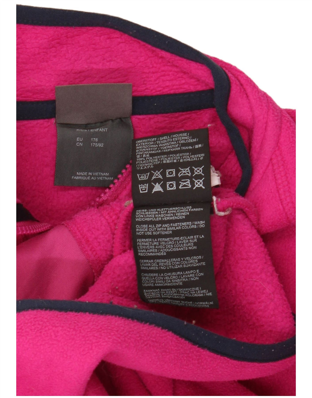 Jachetă fleece pentru fete JACK WOLFSKIN 15-16 ani roz poliester
