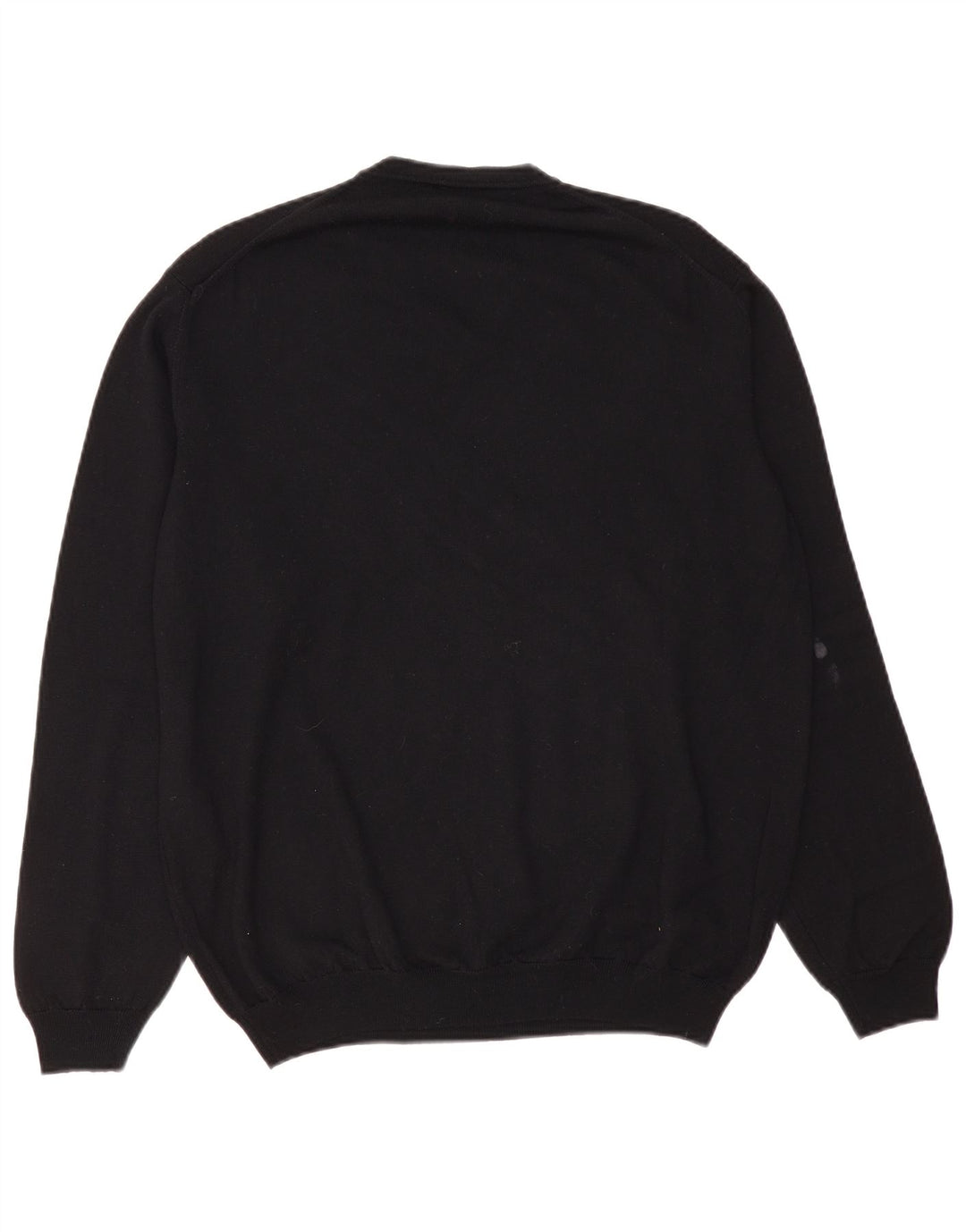 Pulover pentru bărbați Trussardi Jeans cu decolteu în V, XL, lână neagră