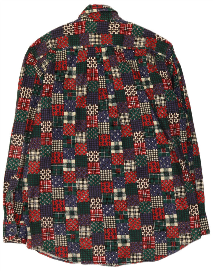 Cămașă de flanel pentru bărbați Azzurra Mărimea 15 3/4 40 Medium, multicoloră, mozaic