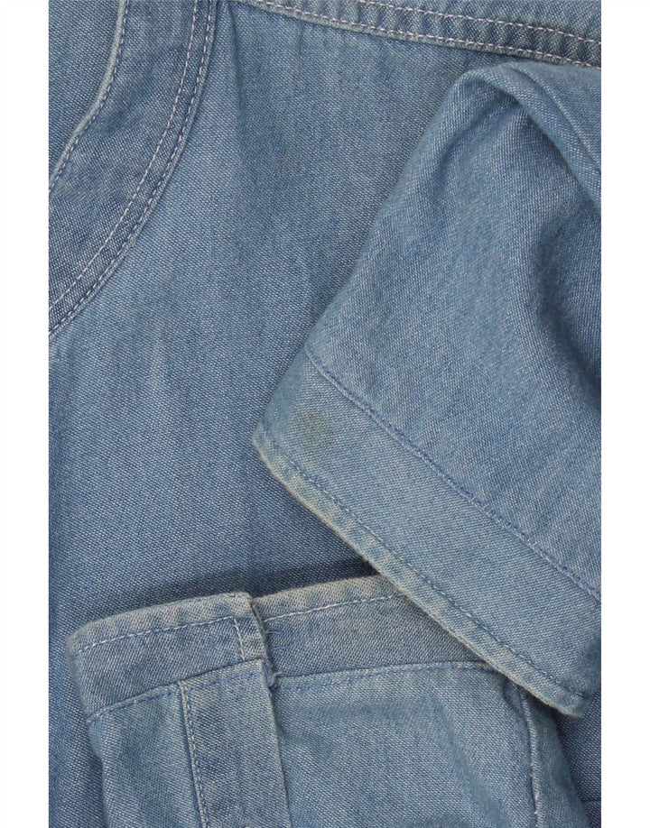 Cămașă din blugi pentru bărbați AMERICAN RAG, bumbac albastru 3XL