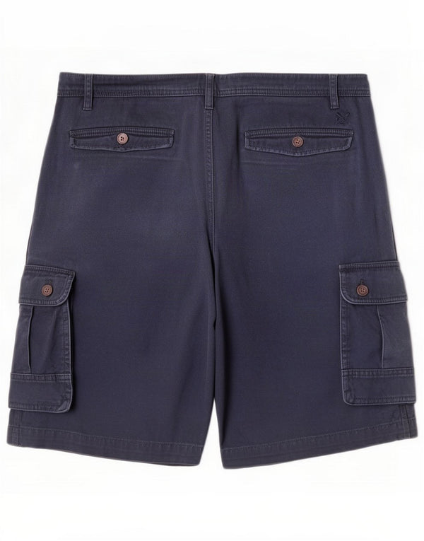 Crew Clothing Pantaloni scurți cargo pentru bărbați XL W40 Navy Blue Bumbac