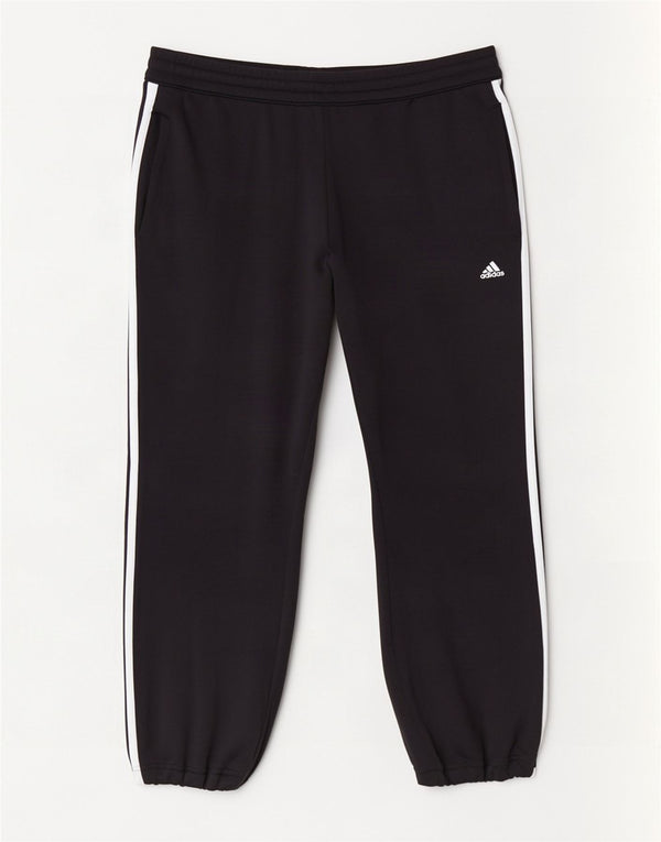 Pantaloni de trening Adidas pentru femei Joggeri UK 14 Poliester negru mare