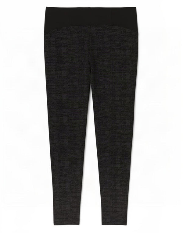 Pantaloni casual pentru femei Marks & Spencer UK 16 Large W34 L27 Negru Geometric