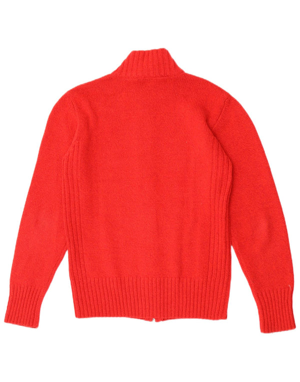 Pulover cardigan grafic pentru femei Datch UK 14 Poliester roșu mediu