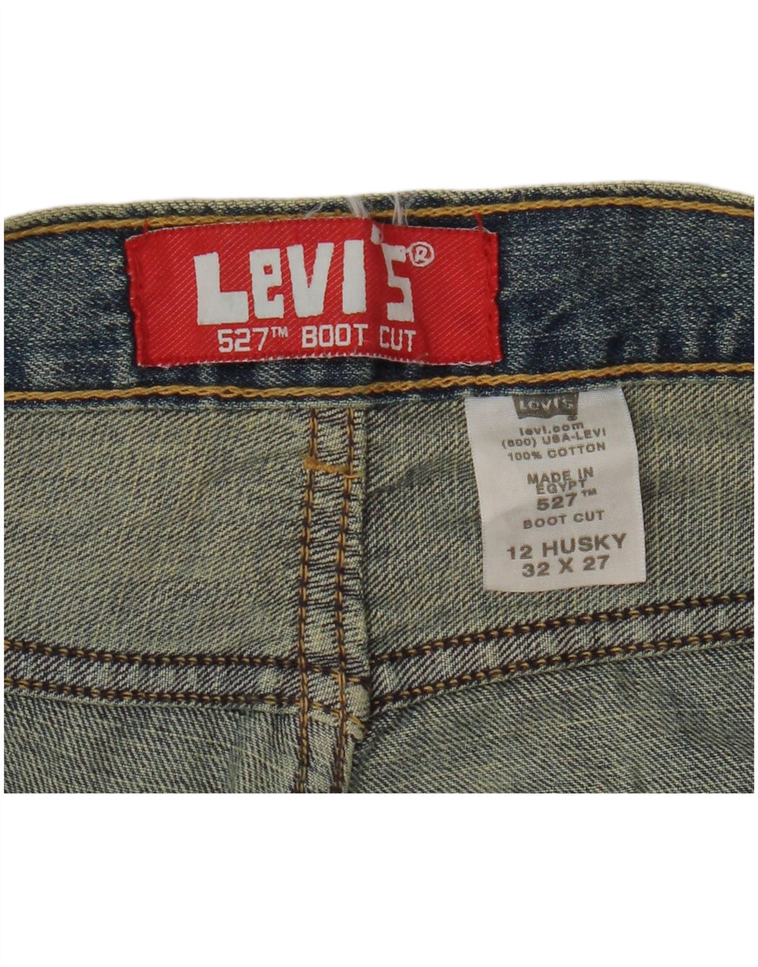 LEVI'S Jeans Husky Bootcut pentru baieti 11-12 ani W32 L27 albastru bumbac