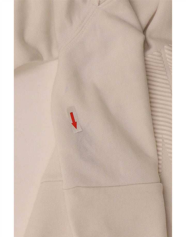 Pulover crop Nike pentru femei UK 14 Poliester alb mediu