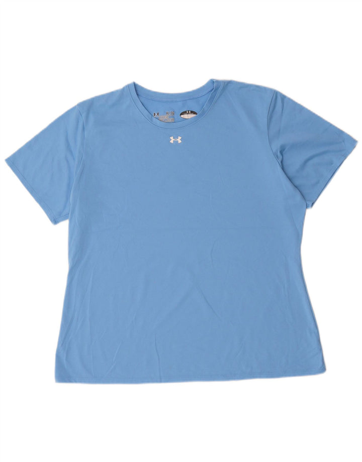 Tricou UNDER ARMOUR pentru femei Heat Gear, UK 18 XL, poliester albastru