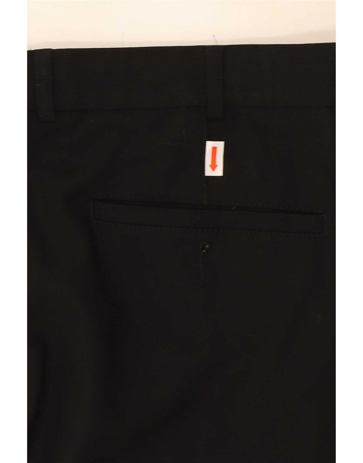 Marks & Spencer Pantaloni drepți pentru bărbați L36 L29 Poliester negru