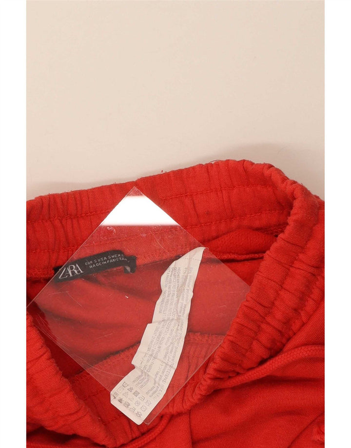 Pantaloni de trening pentru femei Zara Joggeri UK 8 Poliester roșu mic