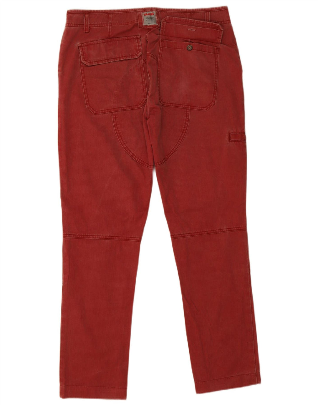 Pantaloni cargo slim pentru bărbați Slam L34 L30, bumbac roșu