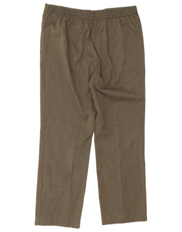 Pantaloni tăiați pentru femei Marks & Spencer UK 14 Large W32 L26 Khaki