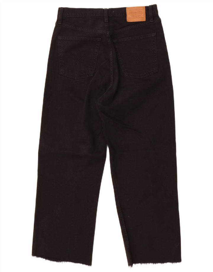 Blugi tăiați pentru femei Levi's Ribcage W28 L24 negri