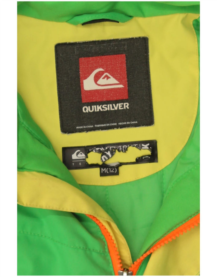 Jachetă Windbreaker pentru băieți Quiksilver 11-12 ani, verde mediu, color block