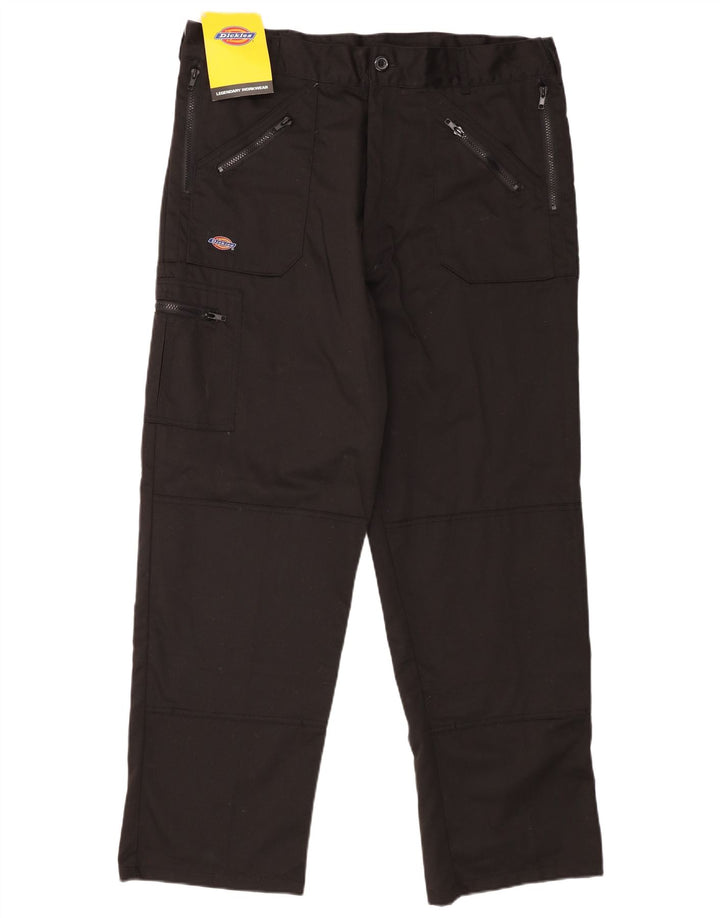 Pantaloni cargo dritti pentru bărbați Dickies W40 L30 poliester negru