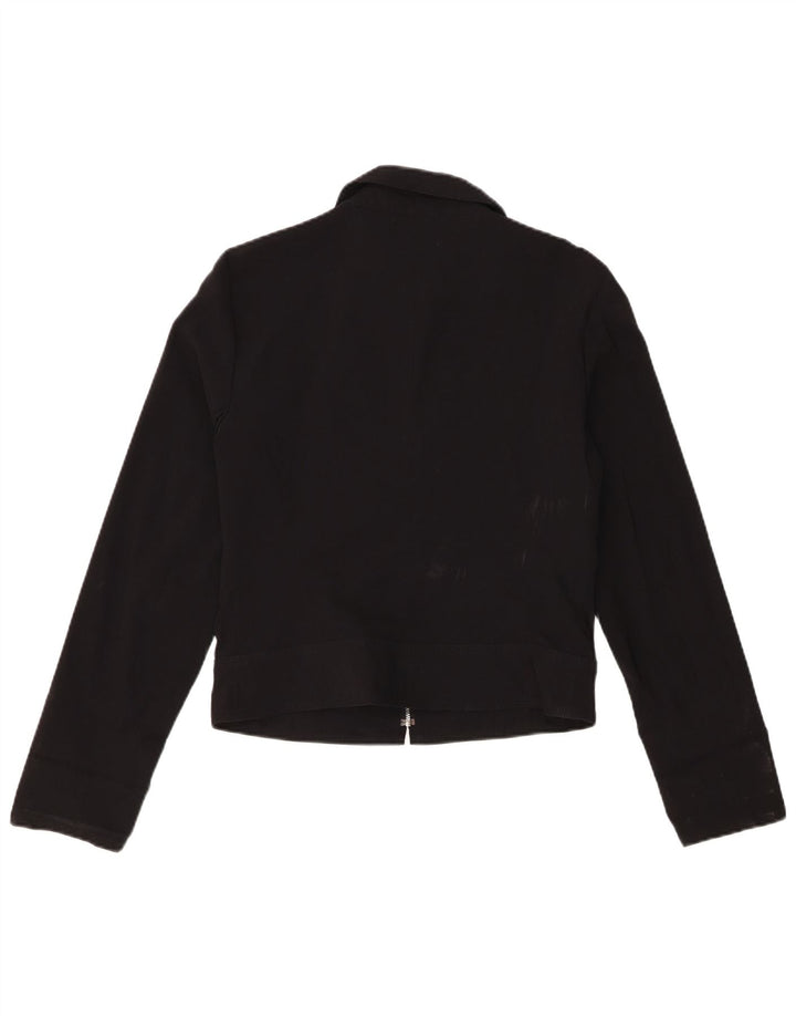 Bomber pentru femei Zara UK 14 mare, negru, viscoză