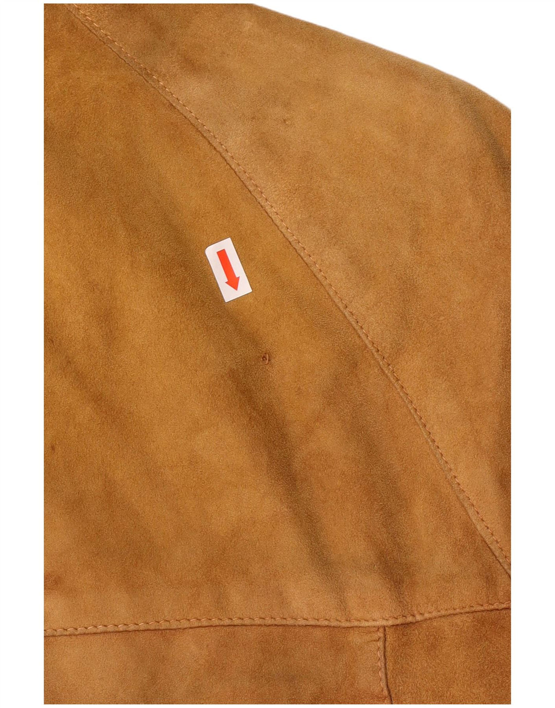 Jachetă Bomber din piele intoarsa pentru femei vintage UK 12 din piele maro medie