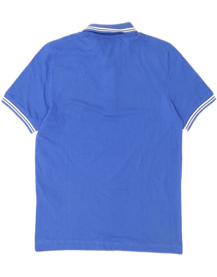 Cămașă polo pentru bărbați Kappa, bumbac albastru mediu