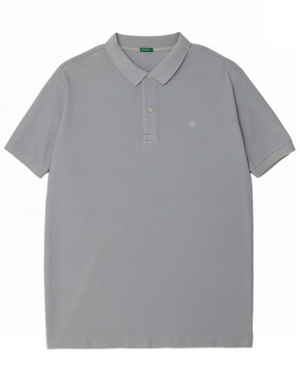 Tricou polo Benetton pentru bărbați, mare, albastru