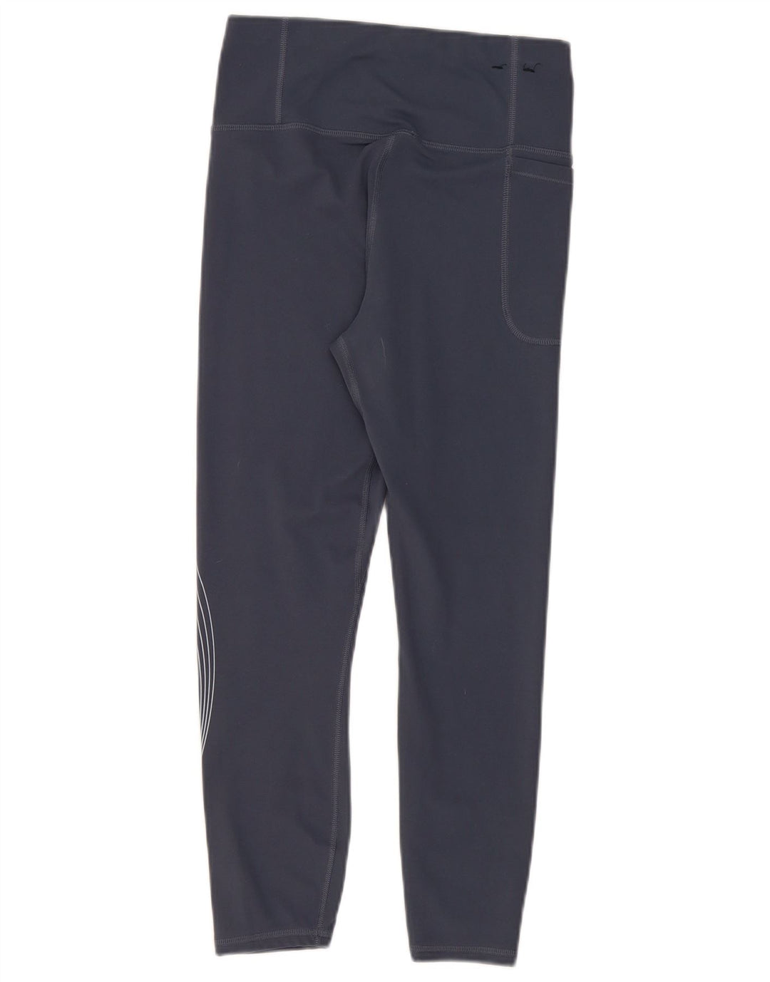 Leggings crop grafic pentru femei Under Armour UK 12 Poliester albastru mediu