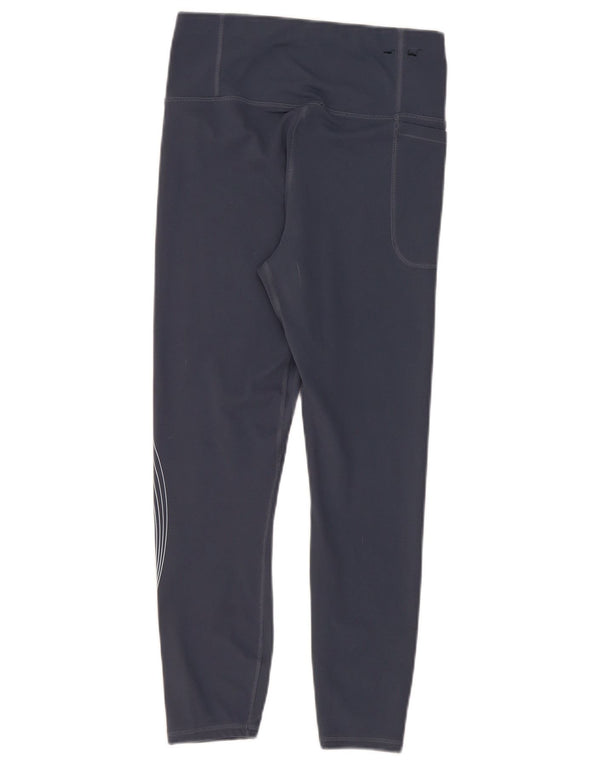 Leggings crop grafic pentru femei Under Armour UK 12 Poliester albastru mediu