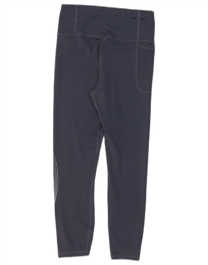 Leggings crop grafic pentru femei Under Armour UK 12 Poliester albastru mediu
