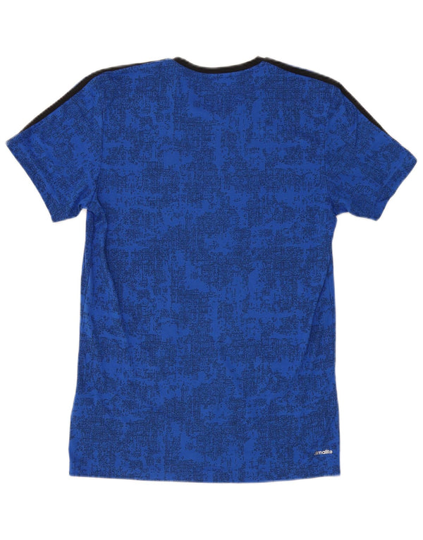 Tricou ADIDAS Climalite pentru bărbați Top Medium Blue Camuflage Poliester