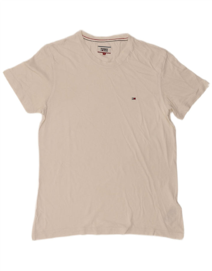 Tricou Tommy Hilfiger pentru bărbați Top Medium White Bumbac